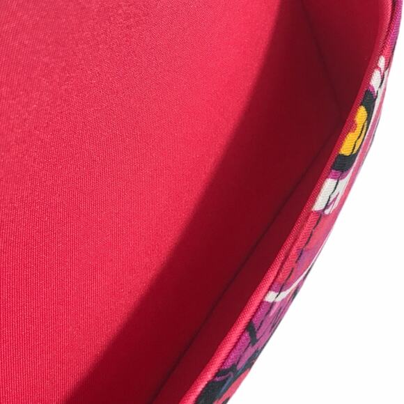 Vera Bradley Clam Shell Eyeglass Case Twilight Paisley Black Pink - Picture 3 of 4